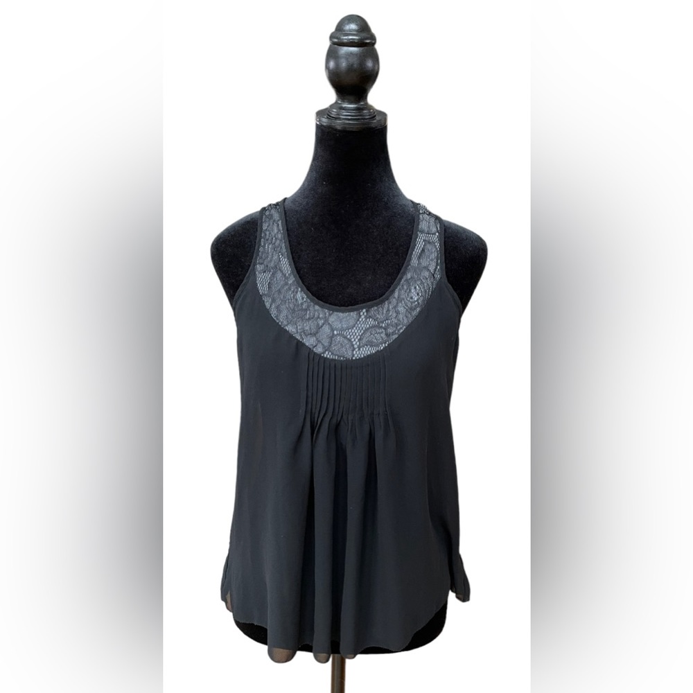 Oscar da La Renta- Black Sheer Top